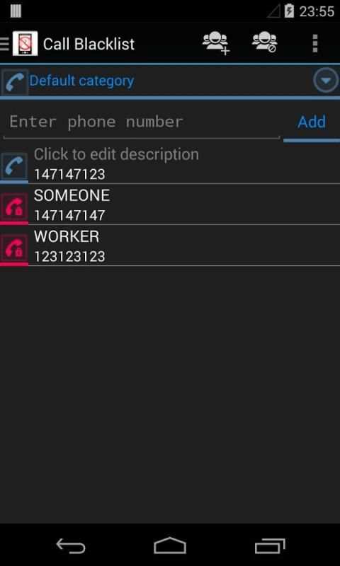 Call Blacklist screenshot 8