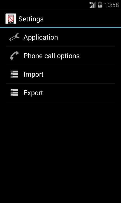 Call Blacklist screenshot 1
