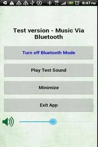 Test Music Via Bluetooth screenshot 1