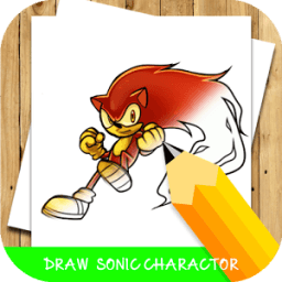 how to draw sonic characters step by step иконка