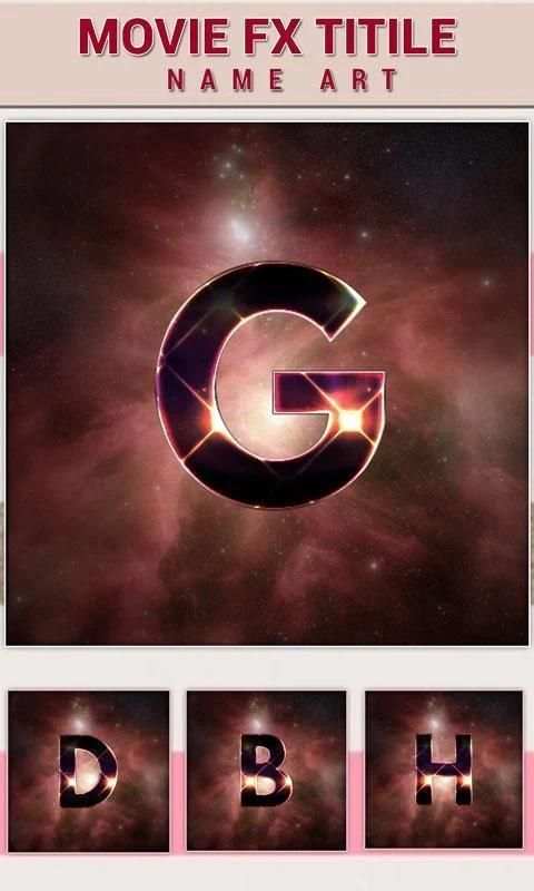 Movie FX Title - Name Art 1 تصوير الشاشة