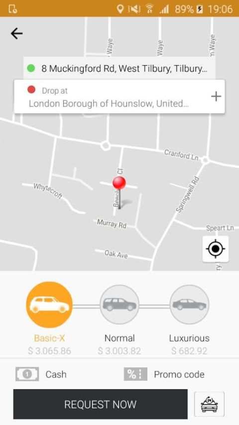 Zip Taxi App screenshot 1