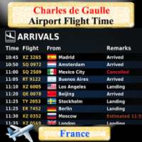 Charles de Gaulle Airport Flight Time on 9Apps