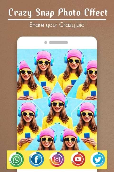 Crazy Snap Photo Effect : Magic Photo Editor screenshot 1