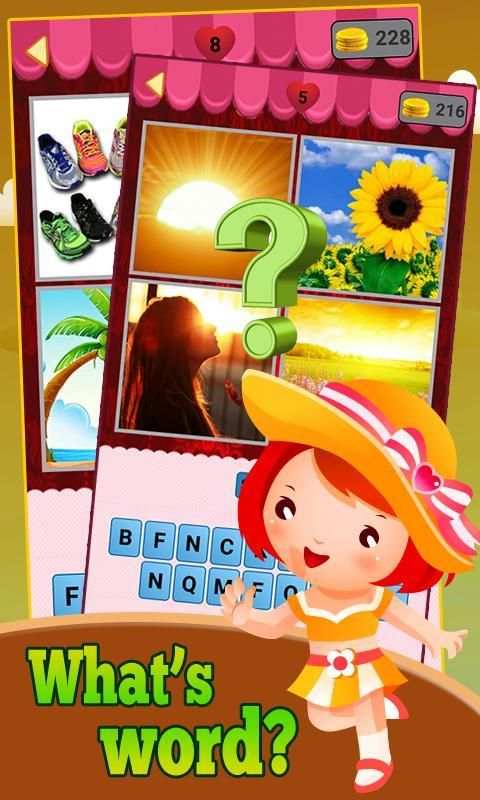 Pics to word : 4 pics 1 word स्क्रीनशॉट 1