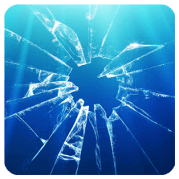 Cracked Broken Glass Wallpaper أيقونة
