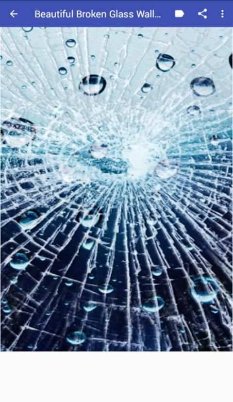 Cracked Broken Glass Wallpaper 3 تصوير الشاشة