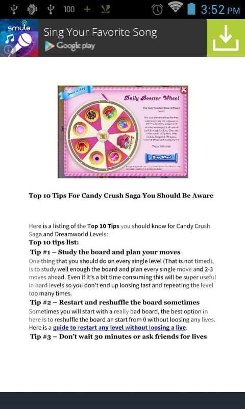New Guide for Candy Crush Saga screenshot 1