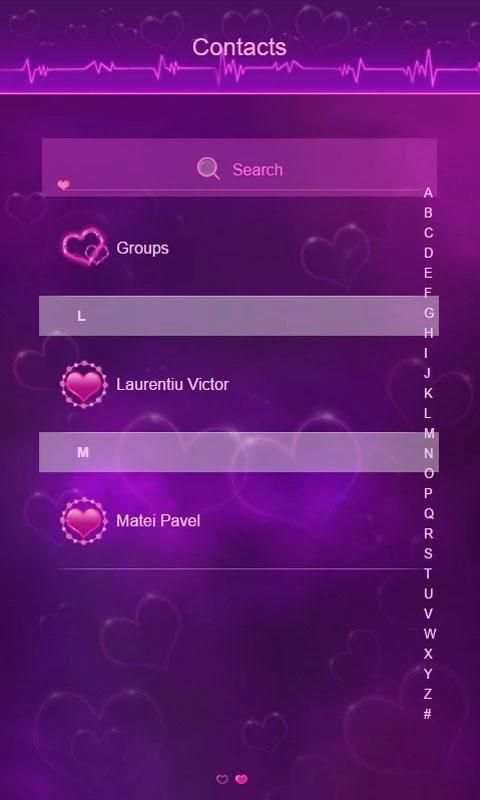 GO SMS Amour screenshot 1