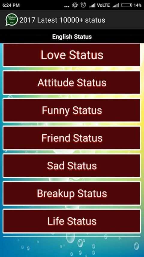 Latest Whatsap Status 2017 screenshot 6