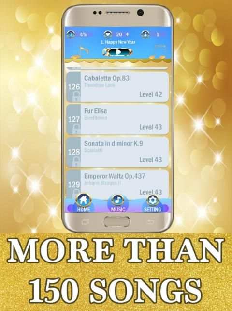 Piano Gold Tiles 2 screenshot 6