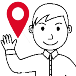 ikon Hello I'm here Share location Compartir ubicación