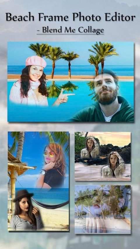 Beach Frame Photo Editor - Blend Me Collage 3 تصوير الشاشة