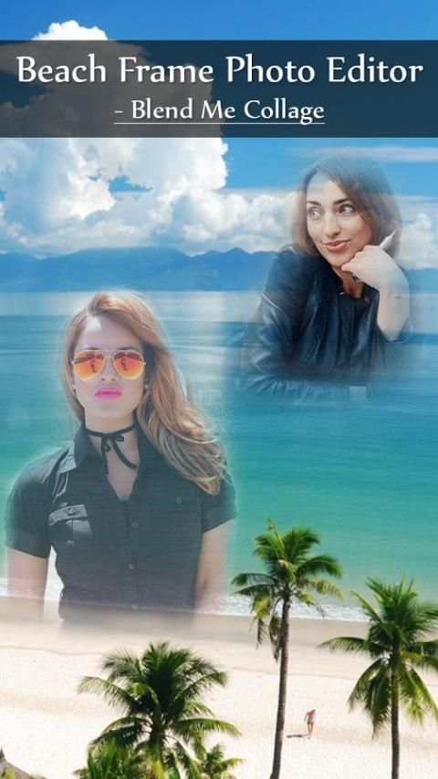 Beach Frame Photo Editor - Blend Me Collage 4 تصوير الشاشة