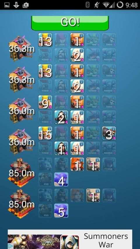 Clash Army Planner скриншот 1