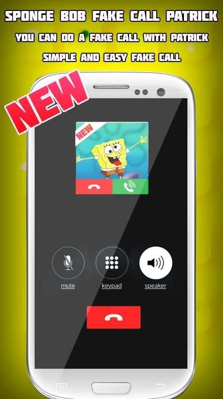 Fake Sponge bob Call From Patrick 2 تصوير الشاشة