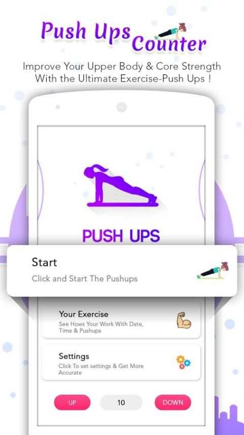 Push Ups Workout Counter Push Up Counter скриншот 5
