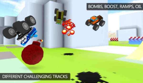 Blocky Monster Racing screenshot 1