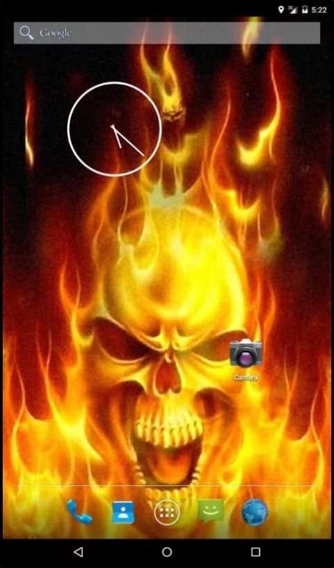 Fire Skull Live Wallpaper स्क्रीनशॉट 2