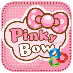 Pinky Bow GO Launcher Theme أيقونة