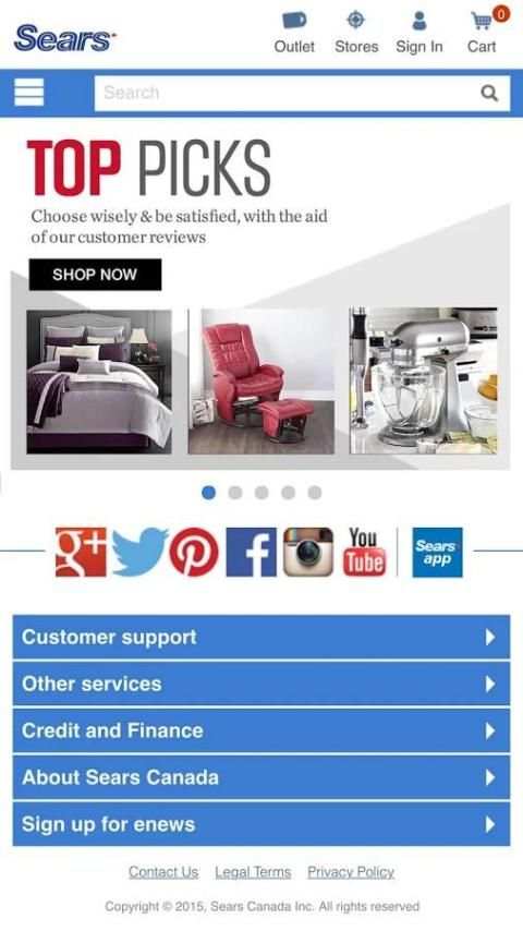 Sears Canada 5 تصوير الشاشة
