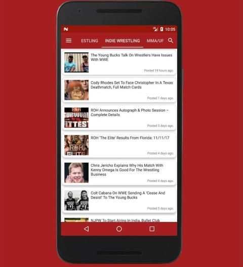 Wrestle News 6 تصوير الشاشة