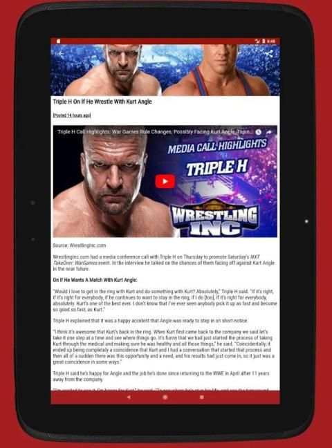 Wrestle News 4 تصوير الشاشة