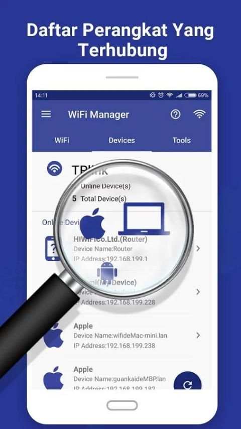 WiFi Manager - Uji Kecepatan&Pemindai Jaringan screenshot 7