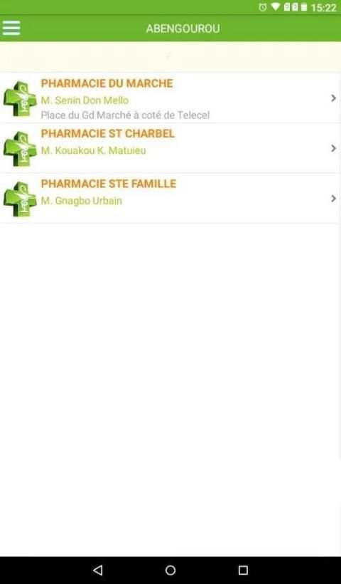 Pharmacie de garde Côte d'Ivoire screenshot 1