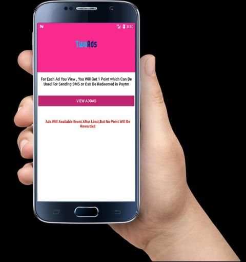 TwoAds - Earn Paytm Cash Real Money Daily screenshot 1