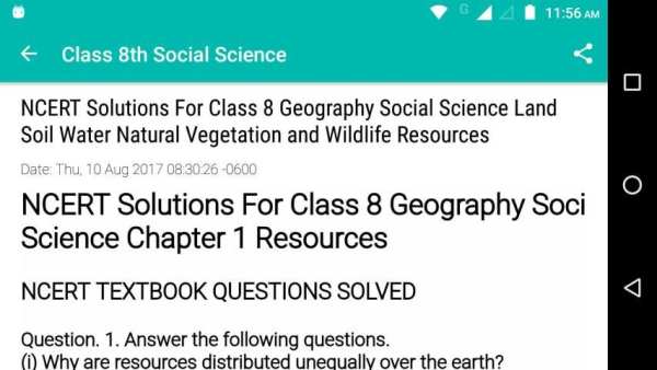 CBSE Social Science 8th Class скриншот 1