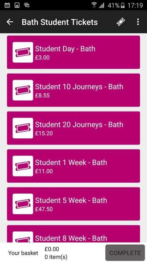 Wessex Bus M-Tickets screenshot 4