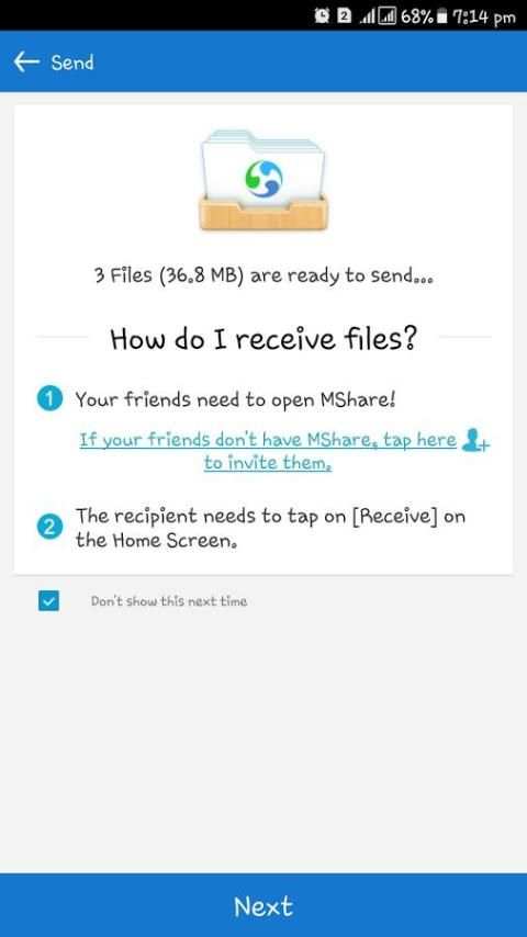 MShare - File Transfer & Share As SHAREit screenshot 6