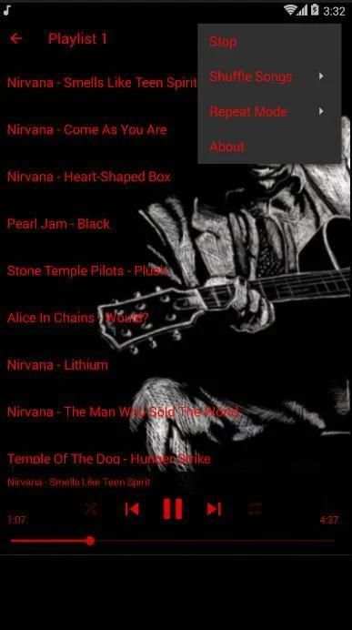 Grunge Songs 1 تصوير الشاشة