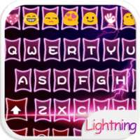 Red Lightning Emoji Keyboard on 9Apps