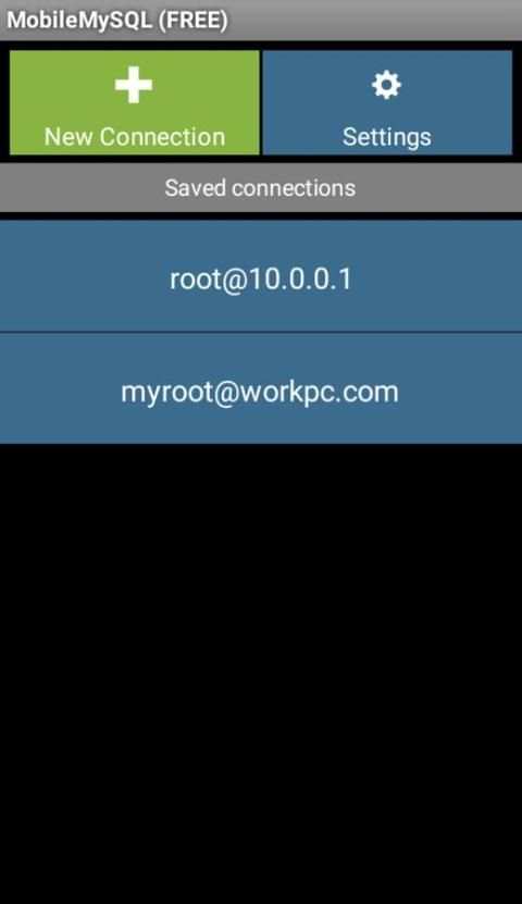 Mobile MySQL Manager (Free) 8 تصوير الشاشة