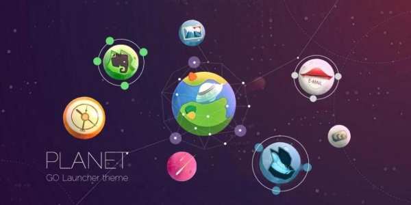 Planet GO Launcher Theme 4 تصوير الشاشة