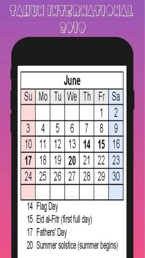 New Calendar 2018 скриншот 3