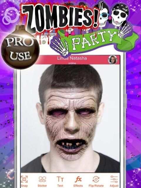 Zombie Face Makeup screenshot 2