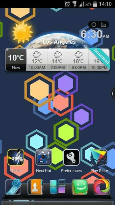 Next Hexagon 3D Live Wallpaper 2 تصوير الشاشة