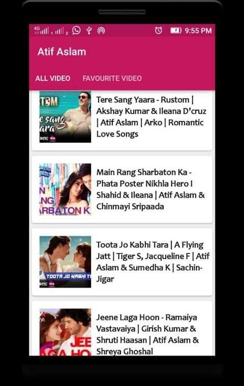 Atif Aslam HD Video 2016 screenshot 6