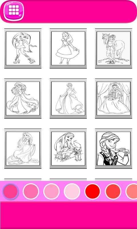 Pretty Princess-Coloring Book screenshot 4