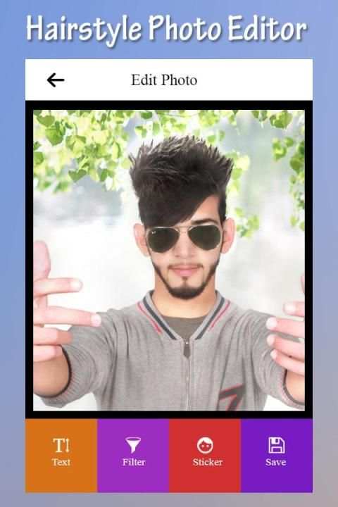 Man Hairstyle Photo Editor 1 تصوير الشاشة