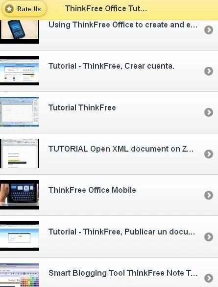ThinkFree Tutorials screenshot 2