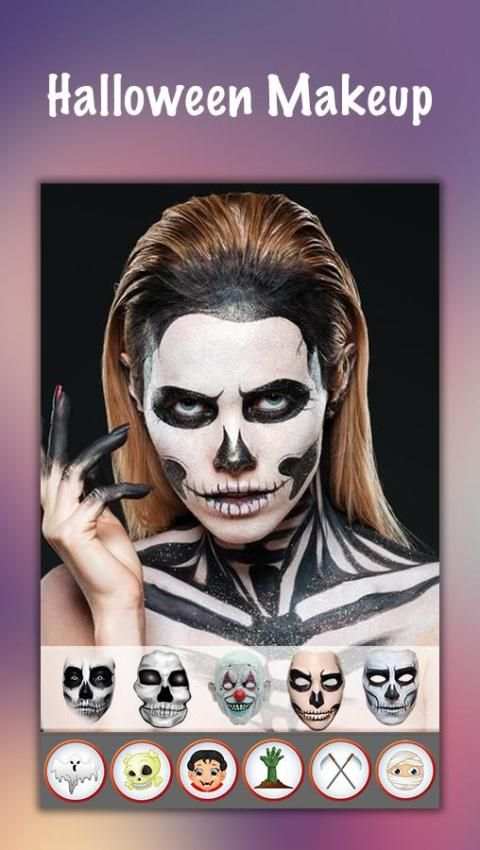 Halloween Makeup Face screenshot 1