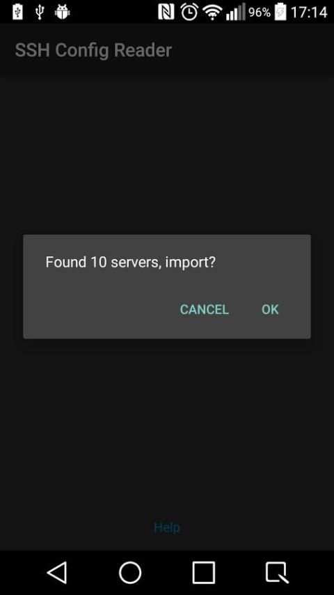 JuiceSSH Config reader स्क्रीनशॉट 1