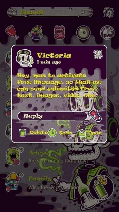 GO SMS GRAFFITI THEME screenshot 2
