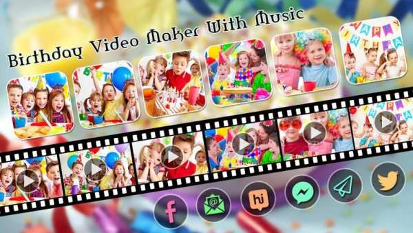 Birthday Slideshow Video Maker स्क्रीनशॉट 1