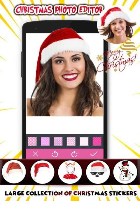 Merry Christmas Face Camera скриншот 1