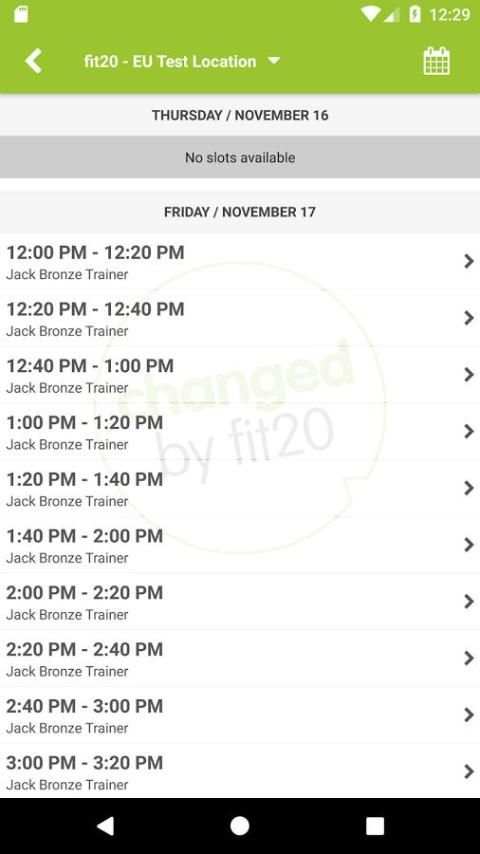 Fit20 screenshot 1